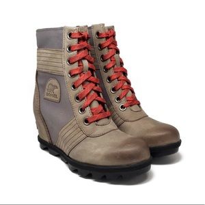 Sorel Lexie Wedge Booties in Quarry